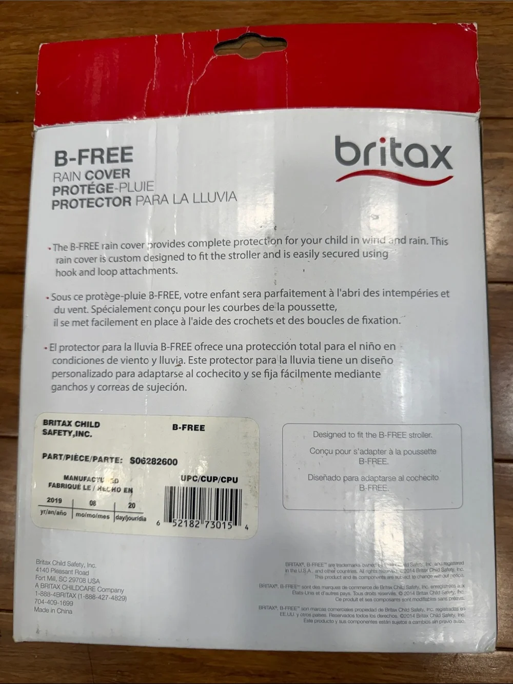 New!  Britax B-Free Stroller Wind and Rain Cover